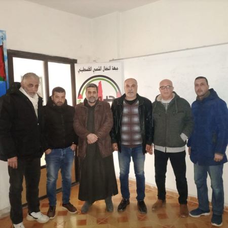 النضال الشعبي تلتقي لجنة النازحين الفلسطينيين من سوريا في مخيم نهر البارد